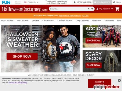 15% Off Sitewide at HalloweenCostumes.com Coupon Code