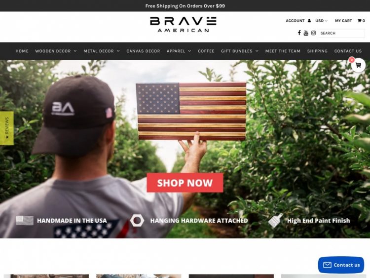 30% Off Sitewide at Brave American Coupon Code