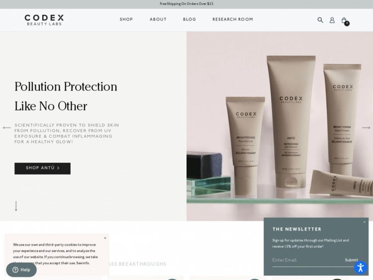20% Off Sitewide at Codex Beauty Coupon Code