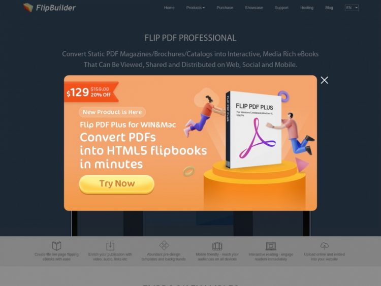 30% Off Flip PDF Plus Pro for Mac at FlipBuilder Coupon Code