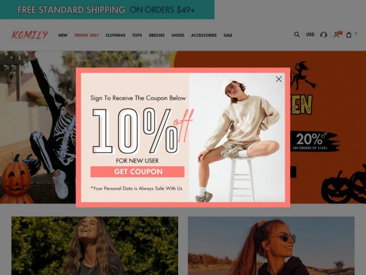 8% Off Sitewide at Komily Coupon Code