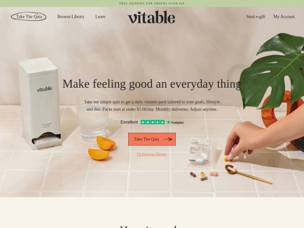 50% Off Sitewide at Vitable Coupon Code