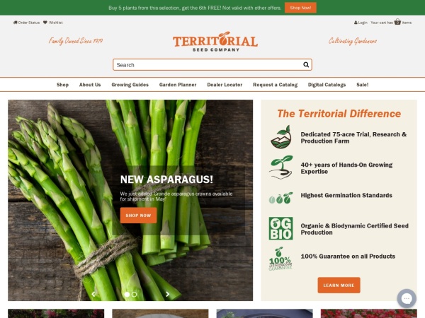 10% Off Sitewide at Territorial Seed Company Coupon Code