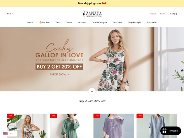 30% Off Sitewide at ZANZEA Coupon Code